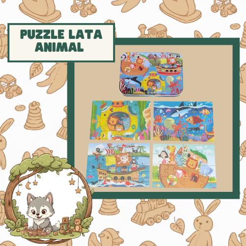 PUZZLE LATA ANIMAL