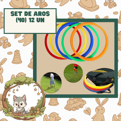 SET BOLSO AROS «40» 12 PCS