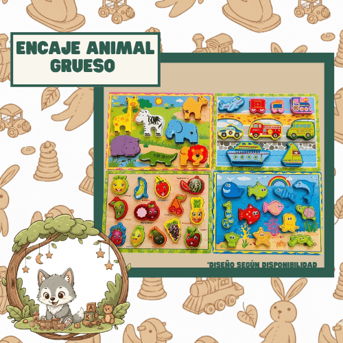 ENCAJE ANIMAL GRUESO