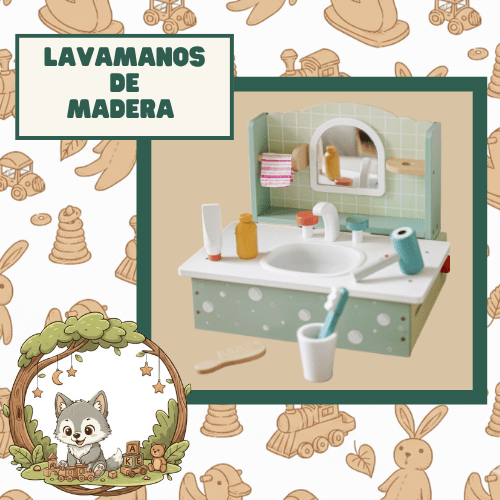 LAVAMANOS DE MADERA